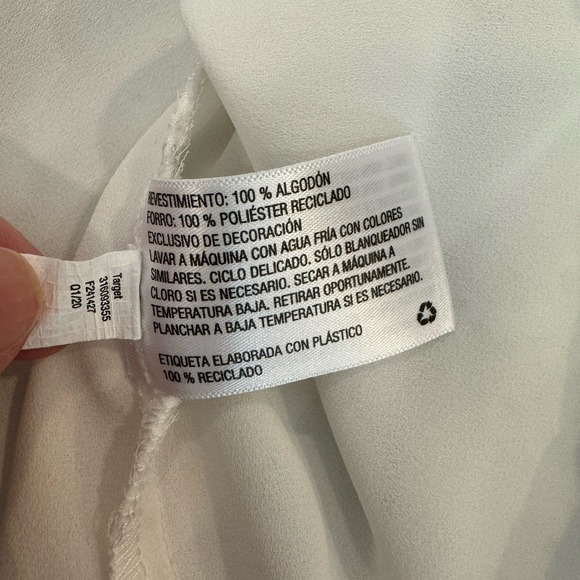 Knox Rose White Eyelet Tiered Mini Dress Women Short Sleeves Lined M Cottagecore - Picture 14 of 16